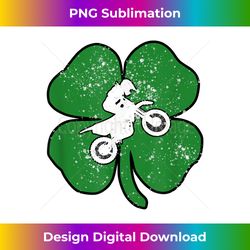 dirt bike racer st patrick's day clover motorcycle - vibrant sublimation digital download - pioneer new aesthetic frontiers