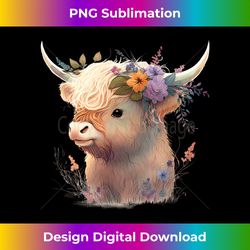 cute highland cattle cow funny highland cow - bohemian sublimation digital download - immerse in creativity with every design