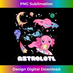 astrolotl, funny kawaii pastel goth aesthetic axolotl - innovative png sublimation design - spark your artistic genius