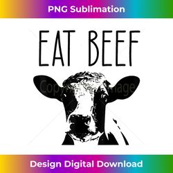 retro cow eat more beef funny western country farm cattle - deluxe png sublimation download - reimagine your sublimation pieces