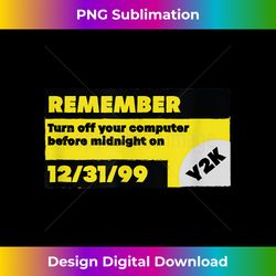 distressed y2k warning funny - eco-friendly sublimation png download - customize with flair