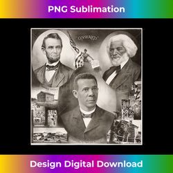 lincoln booker washington frederick douglass black history - crafted sublimation digital download - ideal for imaginative endeavors