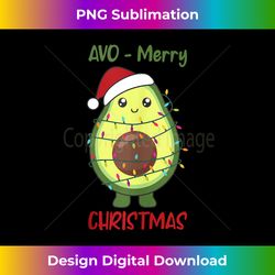 avocado christmas food with fairy lights funny avocados tank top - deluxe png sublimation download - crafted for sublimation excellence