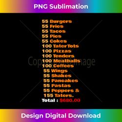 55 burgers 55 shakes 55 fries think you should leave funny - classic sublimation png file - rapidly innovate your artistic vision