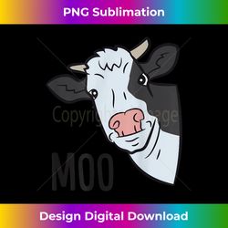 cow moo farm animal funny cow - minimalist sublimation digital file - chic, bold, and uncompromising