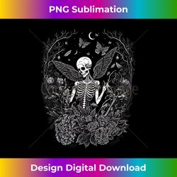 cute fairycore floral skeleton aesthetic girls women graphic - sleek sublimation png download - chic, bold, and uncompromising