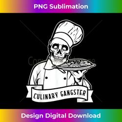 culinary gangster skeleton chef knife kitchen food menu cook - sleek sublimation png download - ideal for imaginative endeavors