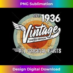 1936 born made in 1936 vintage biker birthday gifts for men - eco-friendly sublimation png download - craft with boldness and assurance