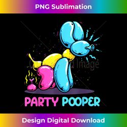 party pooper kidcore balloon dog art birthday balloon artist - sophisticated png sublimation file - ideal for imaginative endeavors