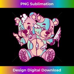 anime aesthetic pastel goth evil teddy bear gifts - sophisticated png sublimation file - rapidly innovate your artistic vision