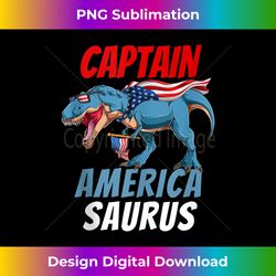 dinosaur captain americasaurus funny 4th of july american tank top - contemporary png sublimation design - infuse everyday with a celebratory spirit