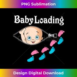 funny maternity baby loading pregnancy announcement - minimalist sublimation digital file - customize with flair