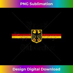 oktoberfest prost german coat of arms flag banner vintage - urban sublimation png design - elevate your style with intricate details