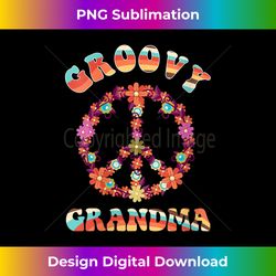 womens hippie or peace or love or groovy grandma v-neck - vibrant sublimation digital download - enhance your art with a dash of spice