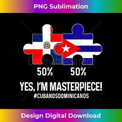 half cuban half dominican flag map combined cuba rd - sleek sublimation png download - crafted for sublimation excellence