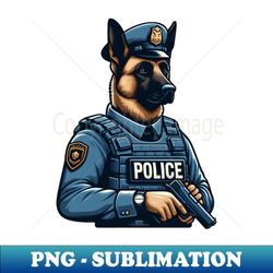 belgian malinois police - exclusive sublimation digital file