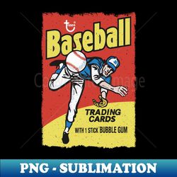 baseball trading cards - stylish sublimation digital download