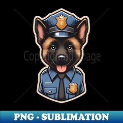 Belgian Malinois Police - High-quality Png Sublimation Download