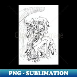 sharp edge angel - exclusive png sublimation download