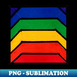 rainbow geometric abstract acrylic painting i - instant png sublimation download