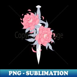 roses and dagger - high-quality png sublimation download