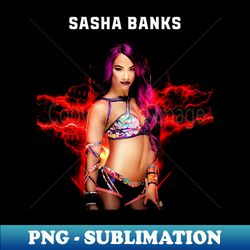 sasha banks - signature sublimation png file