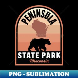 peninsula state park wi bear - sublimation-ready png file