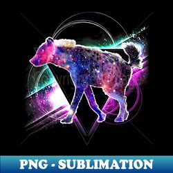 aesthetic galaxy hyena - decorative sublimation png file