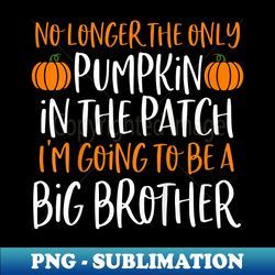 big brother fall pregnancy announcement halloween - stylish sublimation digital download