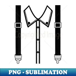 amish costume printed button front suspenders - digital sublimation download file