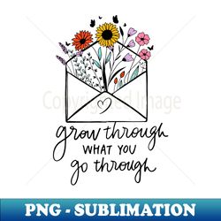 grow through what you go through therapist lover - premium sublimation digital download