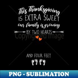 expecting mom thanksgiving twin pregnancy announcement - high-resolution png sublimation file