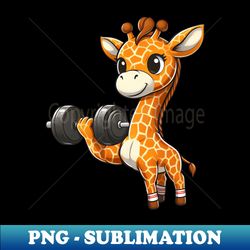 giraffe bench press workout - stylish sublimation digital download