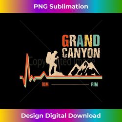 grand canyon national park - rim - rim - retro hiking - vibrant sublimation digital download - animate your creative concepts