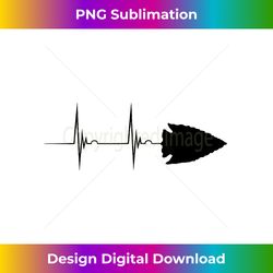 arrowhead hunting heartbeat ekg pulse artifacts hunting - urban sublimation png design - crafted for sublimation excellence