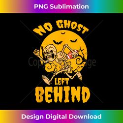 no ghost left behind halloween football tank top - chic sublimation digital download - access the spectrum of sublimation artistry