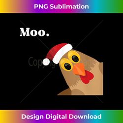 chicken moo funny christmas jokes for chicken lover cool tank top - bespoke sublimation digital file - tailor-made for sublimation craftsmanship