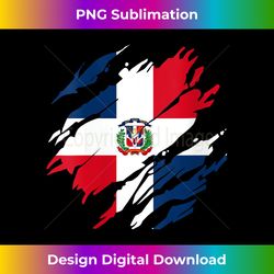 womens dominican flag dominican republic v-neck - innovative png sublimation design - chic, bold, and uncompromising