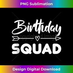 Birthday Squad Tank Top - Eco-Friendly Sublimation PNG Download - Spark Your Artistic Genius