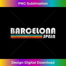 Barcelona Spain Retro Vintage Travel Vacation Gift - Bespoke Sublimation Digital File - Craft with Boldness and Assurance