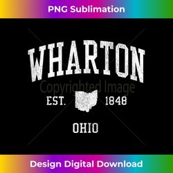 Wharton OH Vintage Athletic Sports JS01 Tank Top - Timeless PNG Sublimation Download - Ideal for Imaginative Endeavors