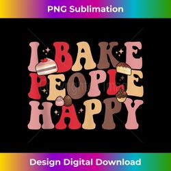 Funny Baker I Bake People Food Cake Baking Pastry Chef Tank Top - Urban Sublimation Png Design - Lively And Captivating Visuals
