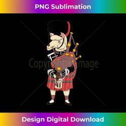 Bagpipes Scotland Llama with Bag Pipes - Innovative PNG Sublimation Design - Pioneer New Aesthetic Frontiers