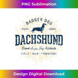 Retro Vintage Dachshund Sweatshirt - Classic Sublimation PNG File - Enhance Your Art with a Dash of Spice