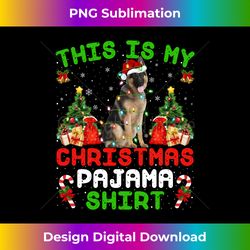 This Is My Christmas Pajama German Shepherd Christmas Long Sleeve - Sleek Sublimation PNG Download - Rapidly Innovate Your Artistic Vision