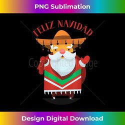feliz navidad funny christmas mexican santa sombrero poncho - timeless png sublimation download - pioneer new aesthetic frontiers