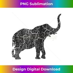 elephant distressed print - vintage elephant - vibrant sublimation digital download - striking & memorable impressions
