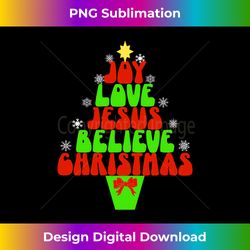 Christmas Words of Faith Jesus Christmas Tree Christian Long Sl - Futuristic PNG Sublimation File - Elevate Your Style with Intricate Details