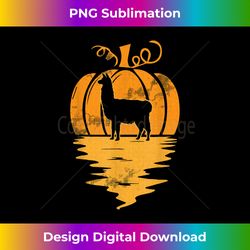 pumpkin llama sunset lazy diy halloween costume cute animal - luxe sublimation png download - customize with flair