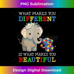 what makes you different elephant mom autism awareness - minimalist sublimation digital file - challenge creative boundaries